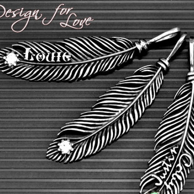 Luxury Feather Series - With Name Jewellery - Name My Jewellery