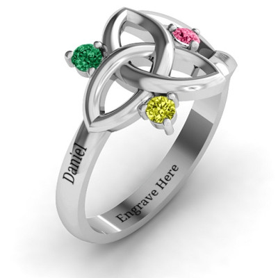 Siobhán Celtic Knot Ring - Name My Jewellery