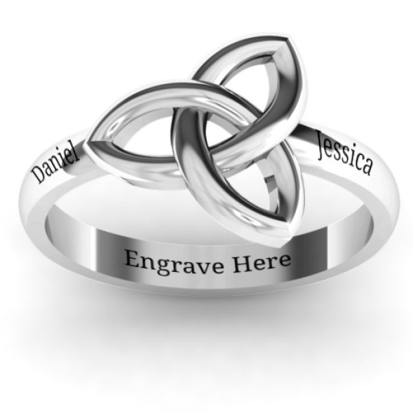Sinéad Celtic Knot Ring - Name My Jewellery