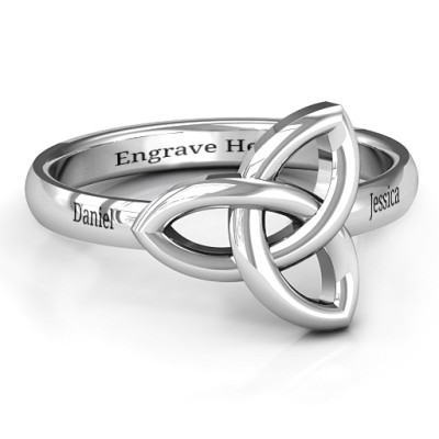 Sinéad Celtic Knot Ring - Name My Jewellery