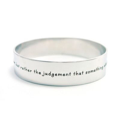 Personalised 15mm Wide Endless Bangle - Silver - Name My Jewellery