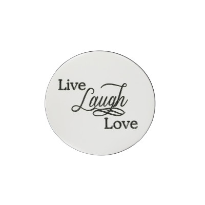 Personalised Live Laugh Love Disc - Dream Locket - Name My Jewellery