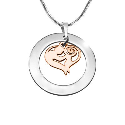 Personalised Mothers Love Necklace - Two Tone - Rose Gold Mother - Name My Jewellery