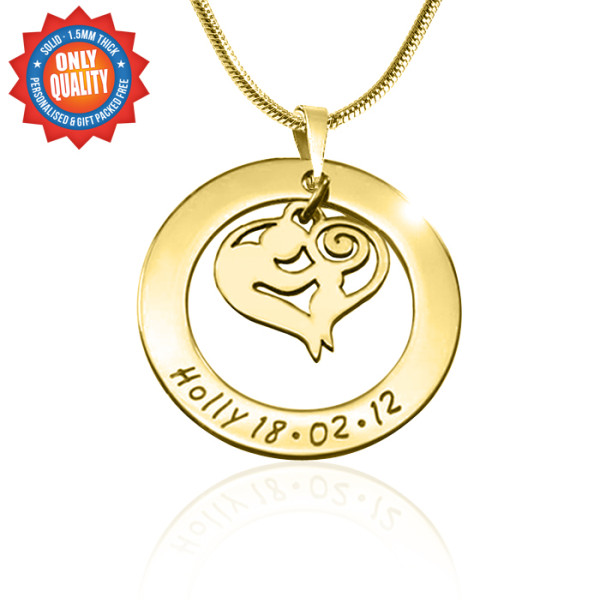 Personalised Mothers Love Necklace - 18ct Gold Plated - Name My Jewellery