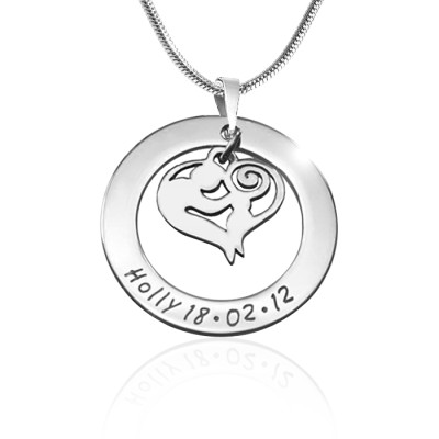 Personalised Mothers Love Necklace - Sterling Silver - Name My Jewellery