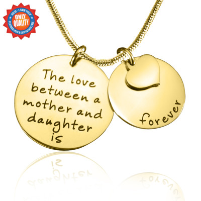 Personalised Mother Forever Necklace - 18ct Gold Plated - Name My Jewellery