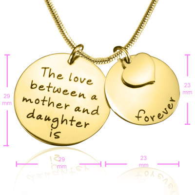 Personalised Mother Forever Necklace - 18ct Gold Plated - Name My Jewellery