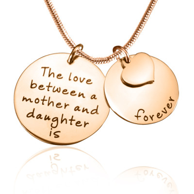 Personalised Mother Forever Necklace - 18ct Rose Gold Plated - Name My Jewellery