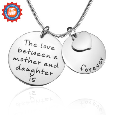 Personalised Mother Forever Necklace - Silver - Name My Jewellery