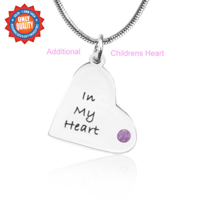 Personalised Additional Childrens Heart Pendant - Name My Jewellery