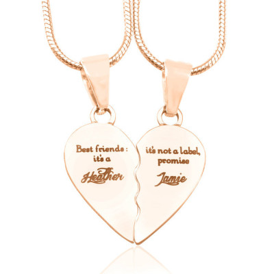 Personalised My Bestie Two Personalised Sterling Silver Necklaces - Name My Jewellery