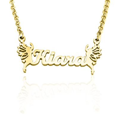 Personalised Name Necklace - 18ct Gold Plated - Name My Jewellery