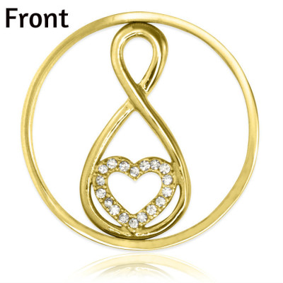 Personalised Gold Infinity - Diamonte INSERT ONLY - Name My Jewellery