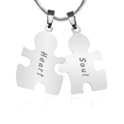 Personalised Puzzle Necklace - Sterling Silver - Name My Jewellery