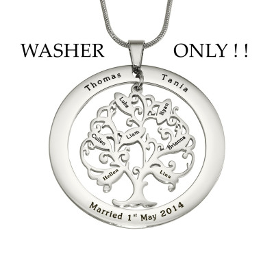 Personalised ADDITIONAL Tree of My Life WASHER ONLY - Name My Jewellery