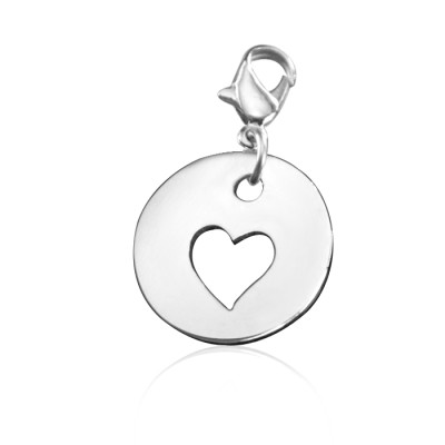 Personalised Cut Out Heart Charm - Name My Jewellery