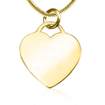 Personalised Forever in My Heart Necklace - 18ct Gold Plated - Name My Jewellery