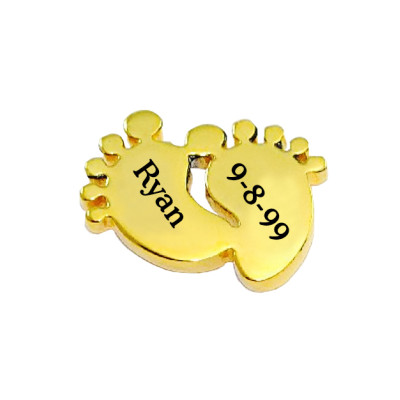 Personalised Feet Charm - Dream Locket - Name My Jewellery