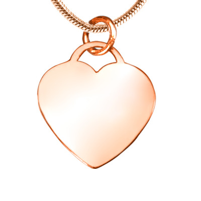 Personalised Forever in My Heart Necklace - 18ct Rose Gold Plated - Name My Jewellery