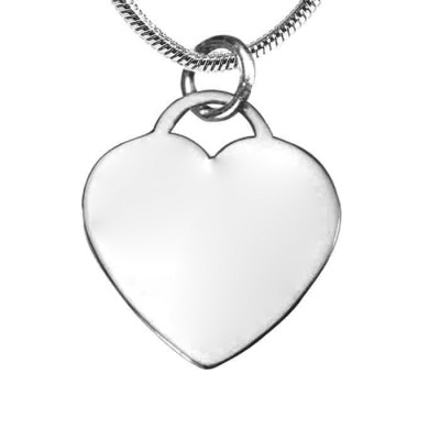 Personalised Forever in My Heart Necklace - Sterling Silver - Name My Jewellery