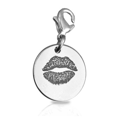 Personalised Kiss Charm - Name My Jewellery