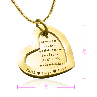 Personalised Love Forever Necklace - 18ct Gold Plated - Name My Jewellery