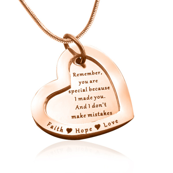 Personalised Love Forever Necklace - 18ct Rose Gold Plated - Name My Jewellery