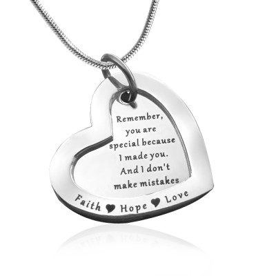 Personalised Love Forever Necklace - sterling Silver - Name My Jewellery