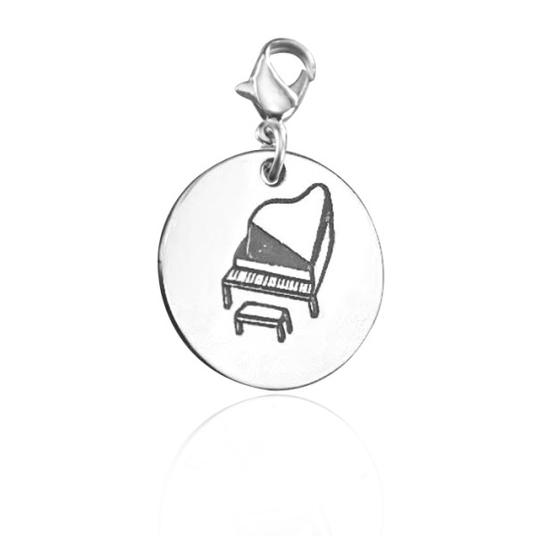 Personalised Piano Charm - Name My Jewellery