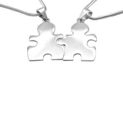 Personalised Puzzle Necklace - Sterling Silver - Name My Jewellery