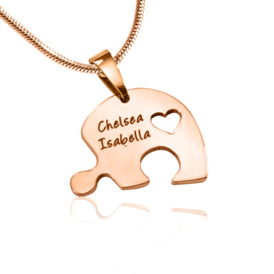 Personalised Triple Heart Puzzle - Three Personalised Necklaces - Name My Jewellery