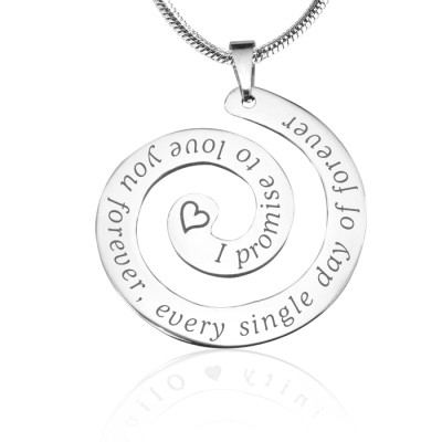 Personalised Promise Swirl - Sterling Silver *Limited Edition - Name My Jewellery