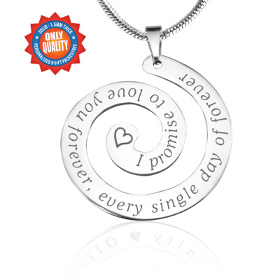 Personalised Promise Swirl - Sterling Silver *Limited Edition - Name My Jewellery