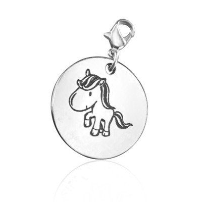 Personalised Unicorn Charm - Name My Jewellery