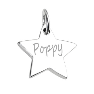 925 Sterling Silver Hand / Footprint Star Pendant - Name My Jewellery