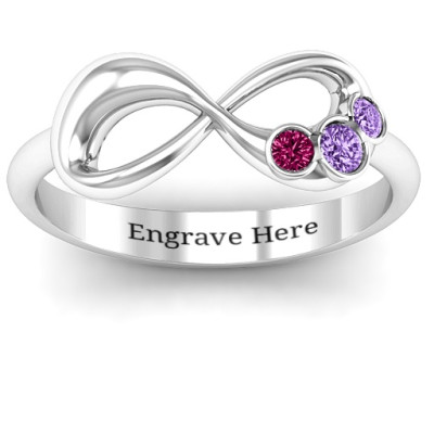 Now and Forever  Infinity Ring - Name My Jewellery