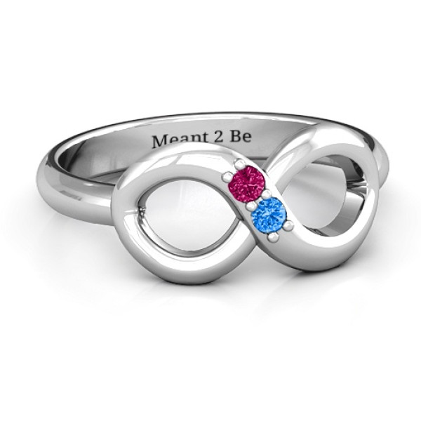 Twosome  Infinity Ring - Name My Jewellery