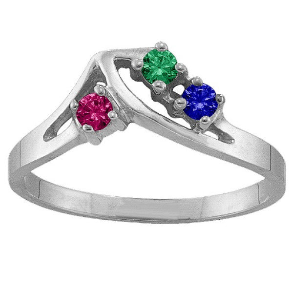 1-5 Stone Crest Ring  - Name My Jewellery