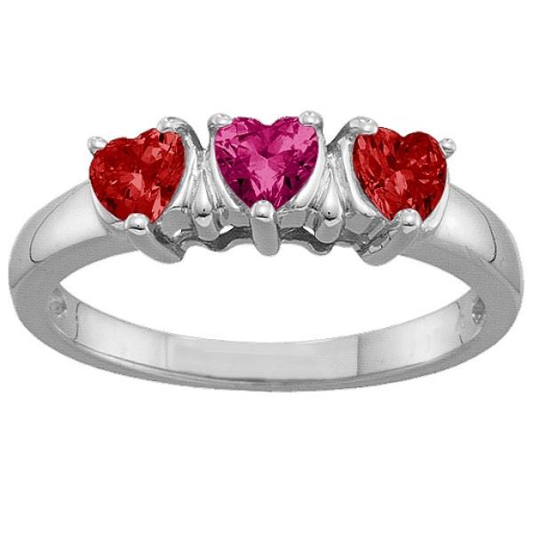 2-5 Hearts Ring - Name My Jewellery