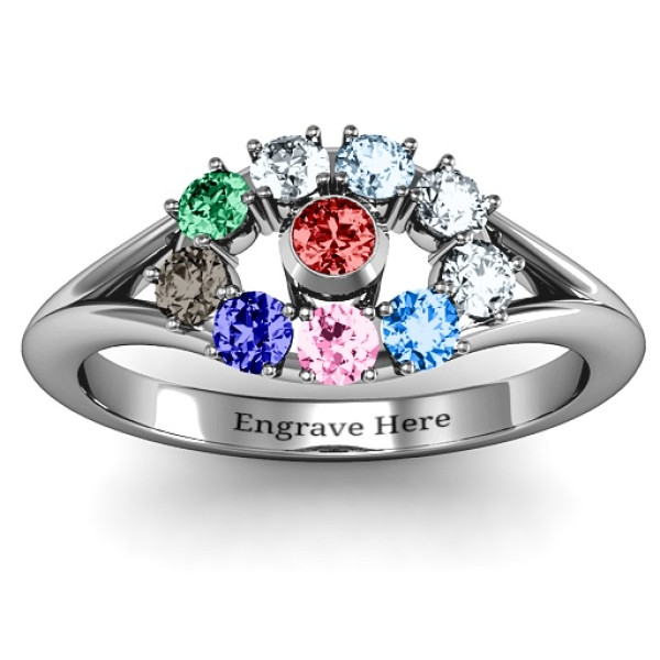 3 to 10 Stone  Solar  Ring  - Name My Jewellery