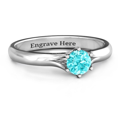 6 Prong Solitaire Ring - Name My Jewellery