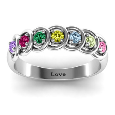 6 to 9 Stones in Halo Ring  - Name My Jewellery