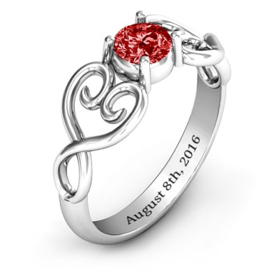 Always In My Heart Promise Ring - Name My Jewellery
