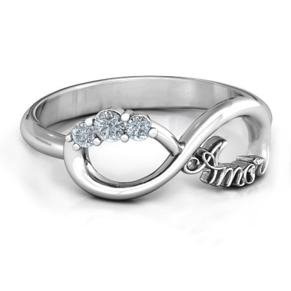 Amor Infinity Ring - Name My Jewellery