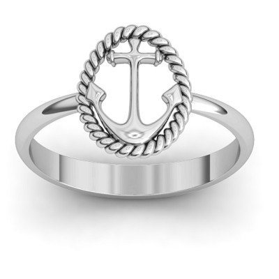 Anchor Ring - Name My Jewellery