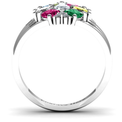 Arachna Centre Marquise and Princess Ring with Accents - Name My Jewellery