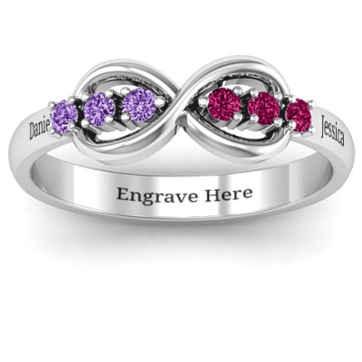 Auroral Infinity Ring - Name My Jewellery