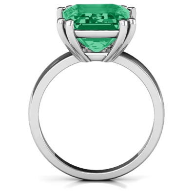 Basket Set Emerald Cut Ring - Name My Jewellery
