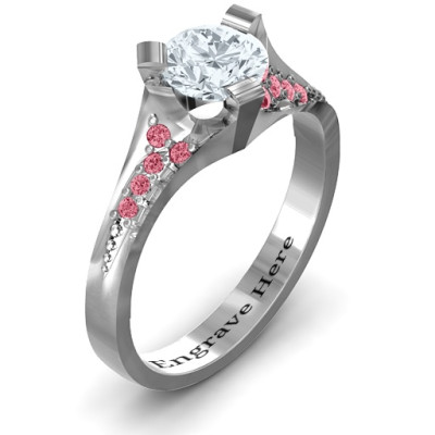 Beloved Tri-Set Ring with Accents - Name My Jewellery