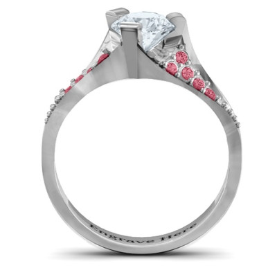 Beloved Tri-Set Ring with Accents - Name My Jewellery